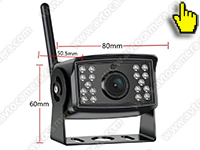 MasterPark 607-W-2-Rec - беспроводные камеры заднего вида с двумя камерами, монитором 7 дюймов и записью на SD карту для грузовых машин